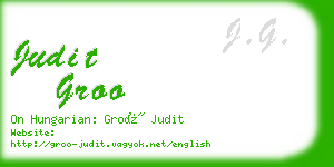 judit groo business card